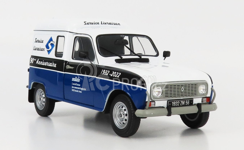 Solido Renault R4 F4 Van Delivery Service 1988 - Solido 90th Anniversary Edition 1:18 Bílá Modrá
