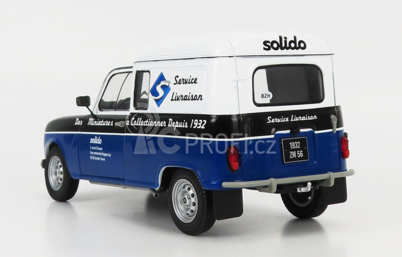 Solido Renault R4 F4 Van Delivery Service 1988 - Solido 90th Anniversary Edition 1:18 Bílá Modrá