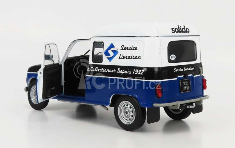 Solido Renault R4 F4 Van Delivery Service 1988 - Solido 90th Anniversary Edition 1:18 Bílá Modrá