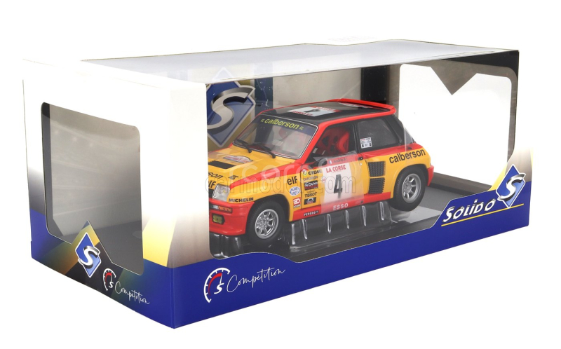 Solido Renault R5 Turbo (night Version) N 4 Tour De Corse 1980 Jean Ragnotti - Jean Marc Andrie 1:18 Žlutá Červená
