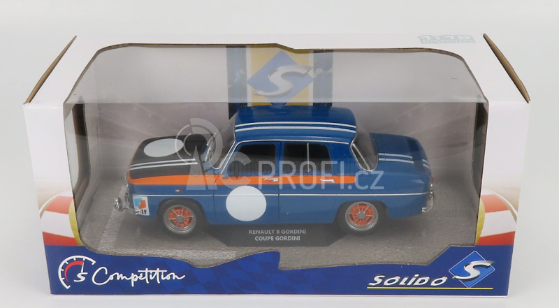 Solido Renault R8 Gordini 1300 1967 1:18 Světle Modrá Oranžová