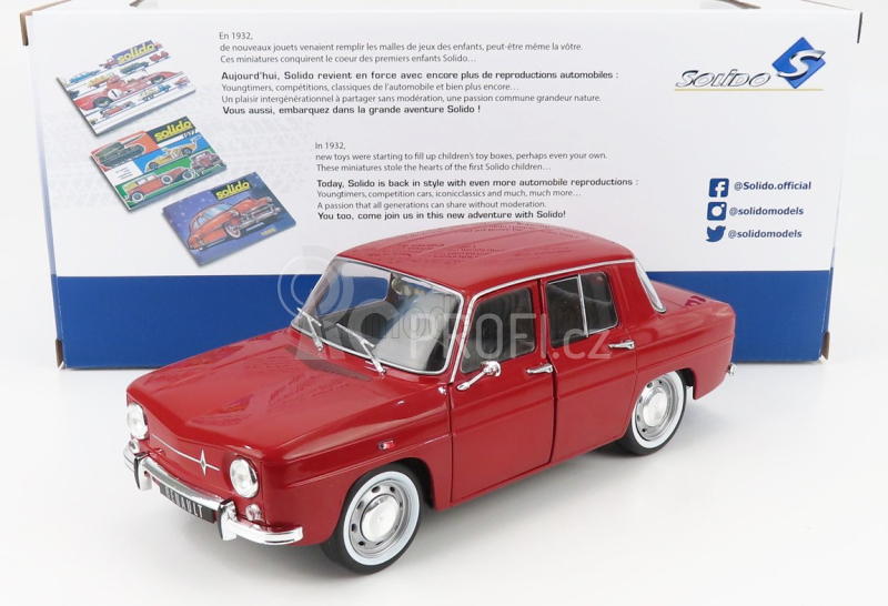 Solido Renault R8 Major 1967 1:18 Red