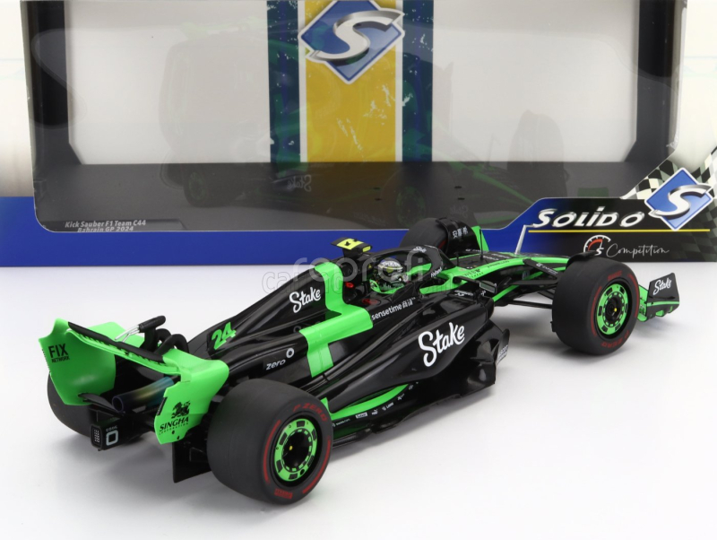 Solido Sauber F1  C44 Team Stake Kick N 24 Bahrain Gp 2024 Zhou Guanyu 1:18 Zelená Černá