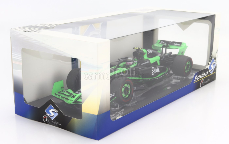 Solido Sauber F1  C44 Team Stake Kick N 24 Bahrain Gp 2024 Zhou Guanyu 1:18 Zelená Černá