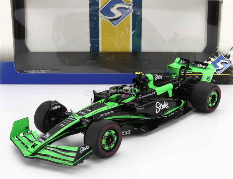 Solido Sauber F1  C44 Team Stake Kick N 24 Bahrain Gp 2024 Zhou Guanyu 1:18 Zelená Černá