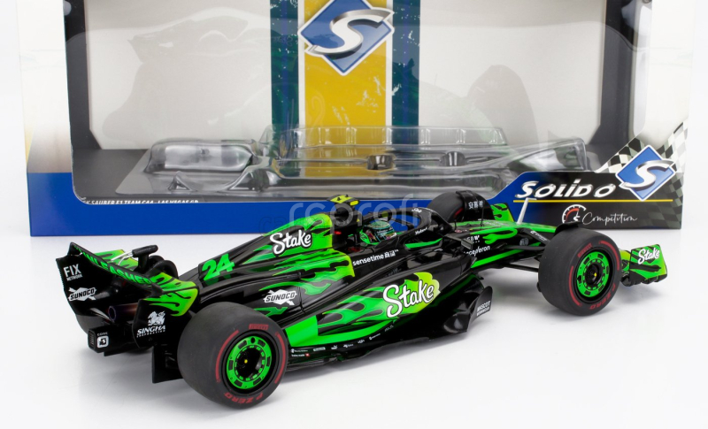 Solido Sauber F1  C44 Team Stake Kick N 24 Las Vegas Usa Gp 2024 Zhou Guanyu 1:18 Zelená Černá