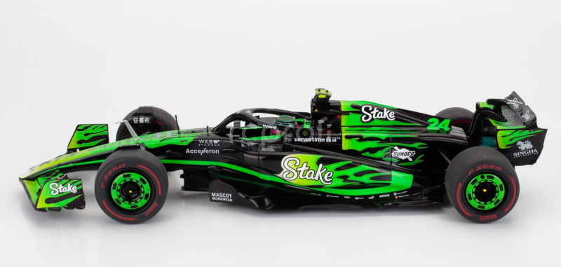 Solido Sauber F1  C44 Team Stake Kick N 24 Las Vegas Usa Gp 2024 Zhou Guanyu 1:18 Zelená Černá