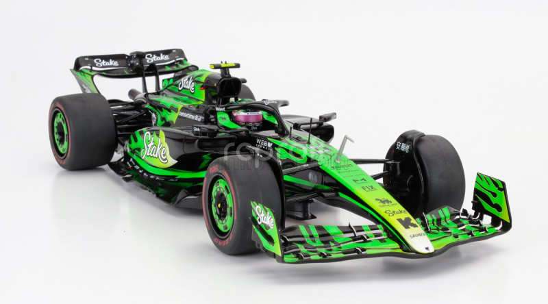 Solido Sauber F1  C44 Team Stake Kick N 24 Las Vegas Usa Gp 2024 Zhou Guanyu 1:18 Zelená Černá