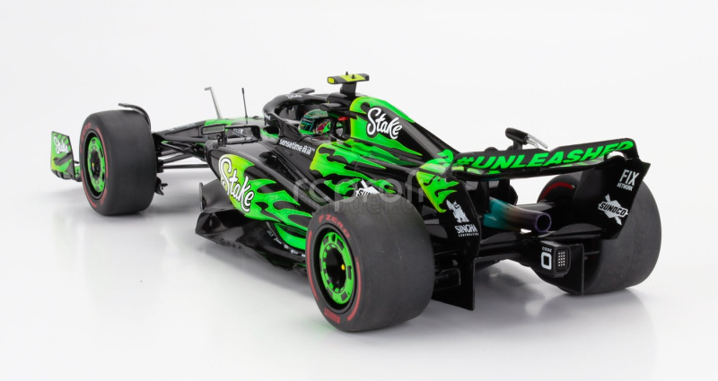 Solido Sauber F1  C44 Team Stake Kick N 24 Las Vegas Usa Gp 2024 Zhou Guanyu 1:18 Zelená Černá