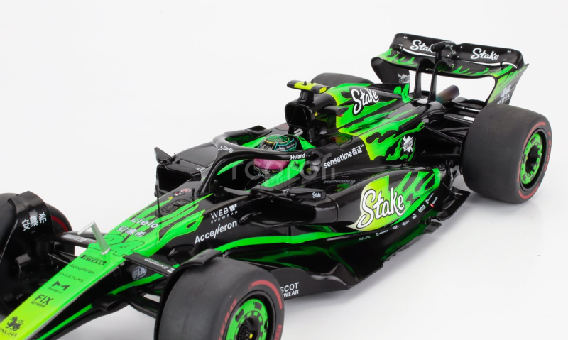 Solido Sauber F1  C44 Team Stake Kick N 24 Las Vegas Usa Gp 2024 Zhou Guanyu 1:18 Zelená Černá