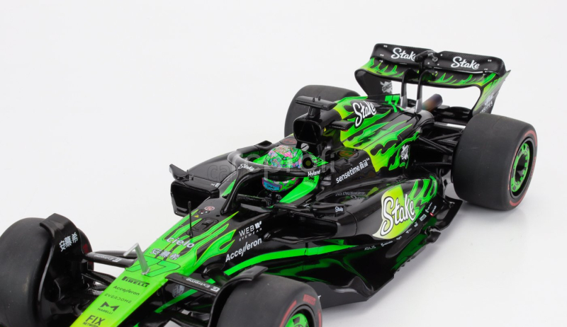 Solido Sauber F1  C44 Team Stake Kick N 77 Las Vegas Usa Gp 2024 Valtteri Bottas 1:18 Zelená Černá