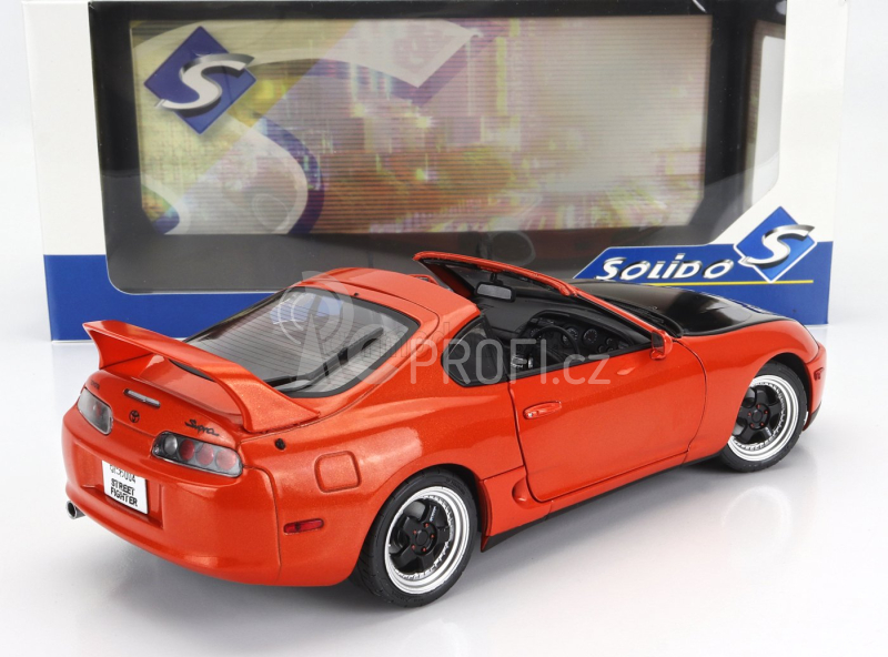 Solido Toyota Supra Mkiv (a80) Coupe Streetfighter 1993 1:18 Oranžová Černá