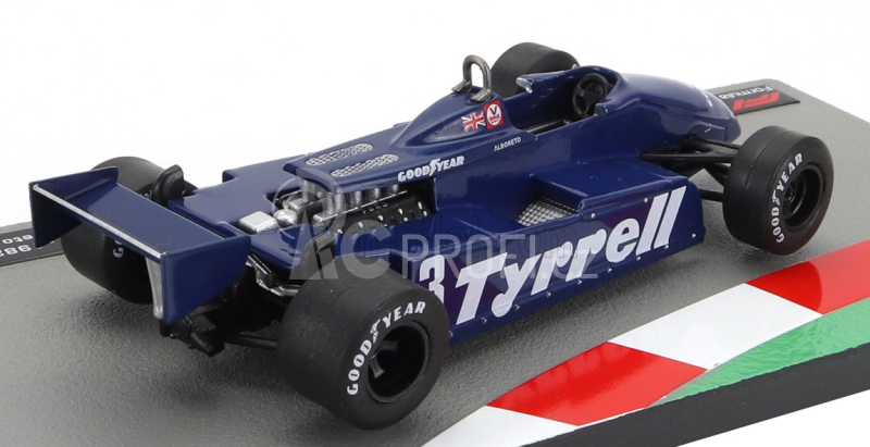 Solido Tyrrell F1  011 Denim N 3 Long Beach Gp 1982 Michele Alboreto 1:43 Blue