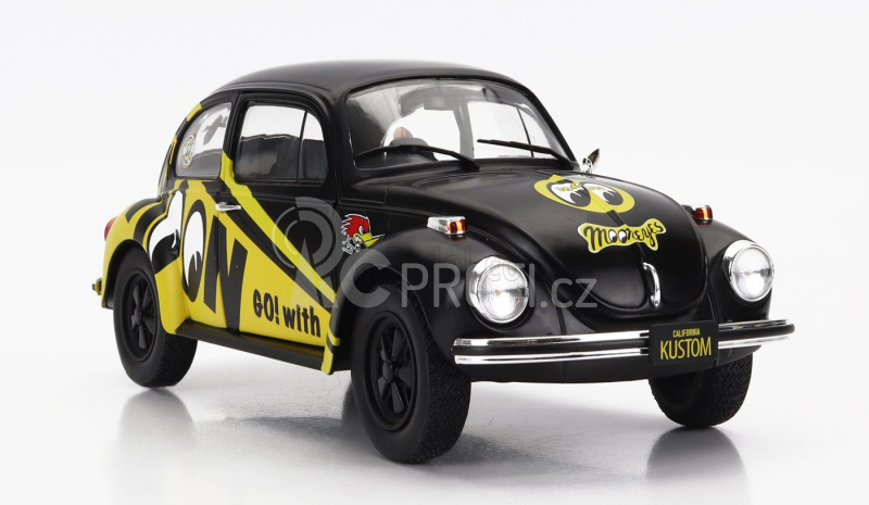 Solido Volkswagen Beetle 1303 Mooneyes 1974 1:18 Černá Žlutá