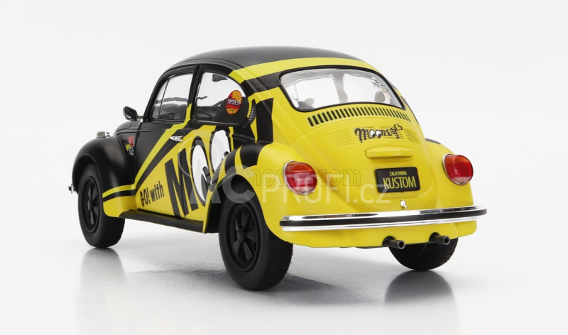 Solido Volkswagen Beetle 1303 Mooneyes 1974 1:18 Černá Žlutá