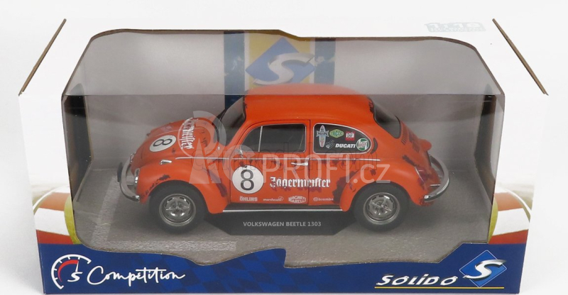 Solido Volkswagen Beetle 1303 N 8 Jaegermeister Tribute 1974 1:18 Orange