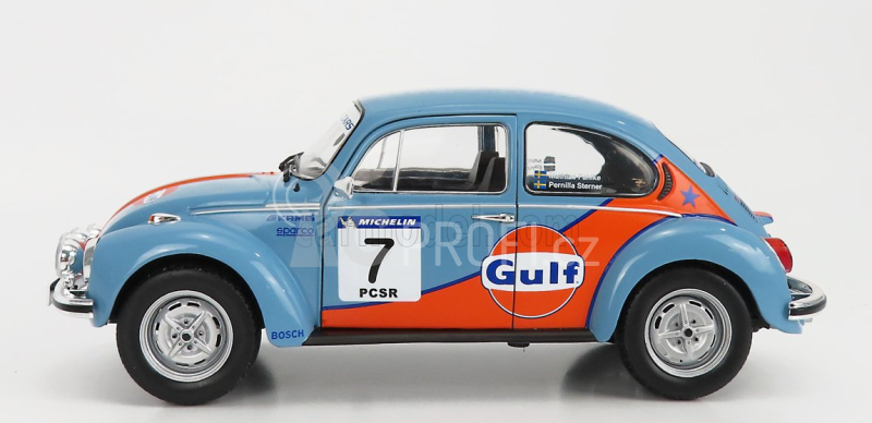 Solido Volkswagen Beetle 1303 Team Gulf N 7 Rally Colds Balls 2019 1:18 Světle Modrá Oranžová