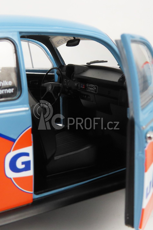 Solido Volkswagen Beetle 1303 Team Gulf N 7 Rally Colds Balls 2019 1:18 Světle Modrá Oranžová