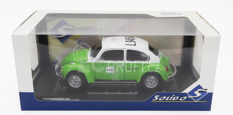 Solido Volkswagen Beetle Kafer 1303 Mexico Taxi 1974 1:18 Zelená Bílá