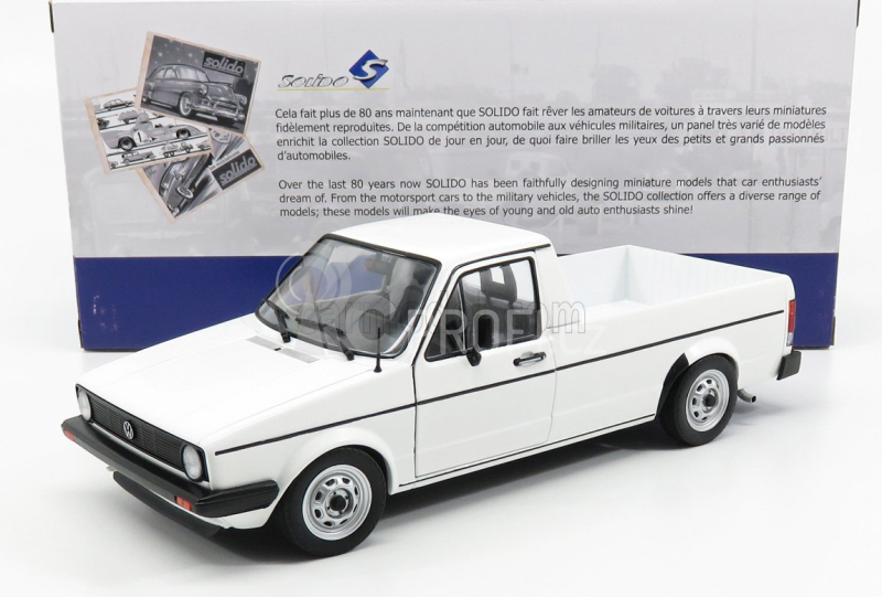 Solido Volkswagen Caddy Pick-up Mki 1982 1:18 Bílá