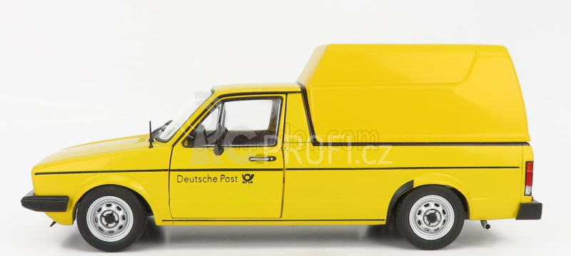 Solido Volkswagen Caddy Pick-up Mki Closed Van Poste 1982 1:18 Žlutá