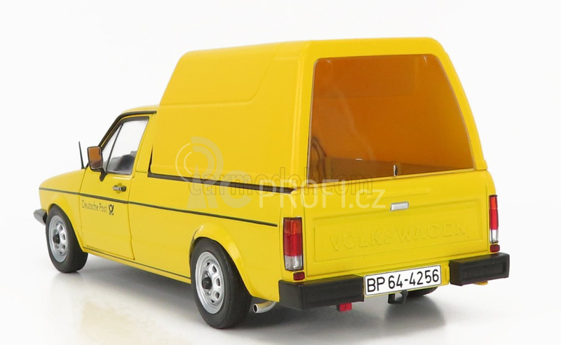 Solido Volkswagen Caddy Pick-up Mki Closed Van Poste 1982 1:18 Žlutá