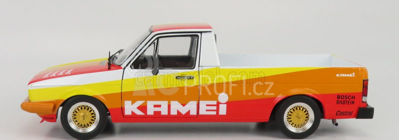 Solido Volkswagen Caddy Pick-up Mki  Kamei Tribute 1982 1:18 Oranžová Žlutá Červená