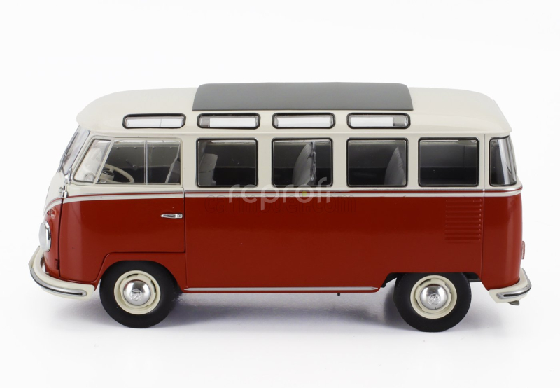 Solido Volkswagen T1 Samba Minibus 1962 1:18 Červená Bílá