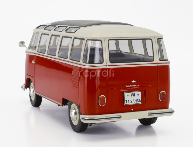Solido Volkswagen T1 Samba Minibus 1962 1:18 Červená Bílá