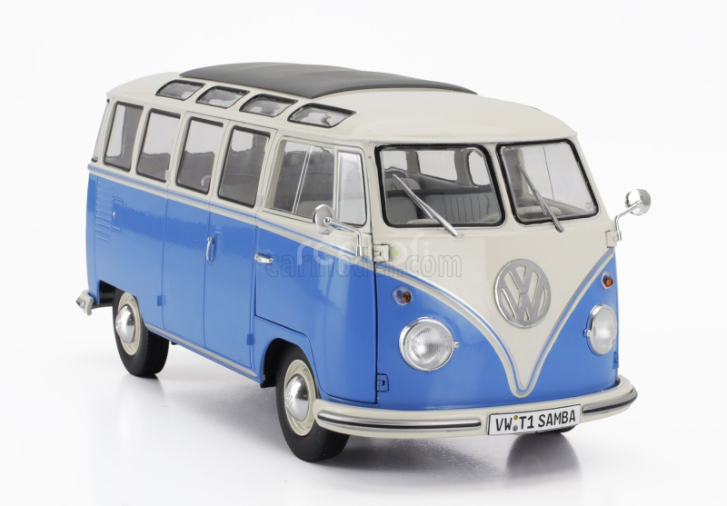 Solido Volkswagen T1 Samba Minibus 1962 1:18 Světle Modrá Bílá