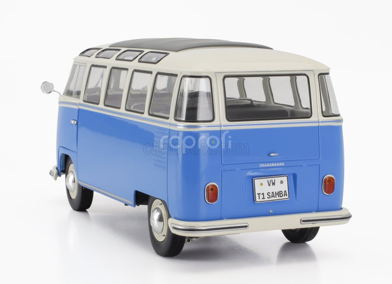 Solido Volkswagen T1 Samba Minibus 1962 1:18 Světle Modrá Bílá