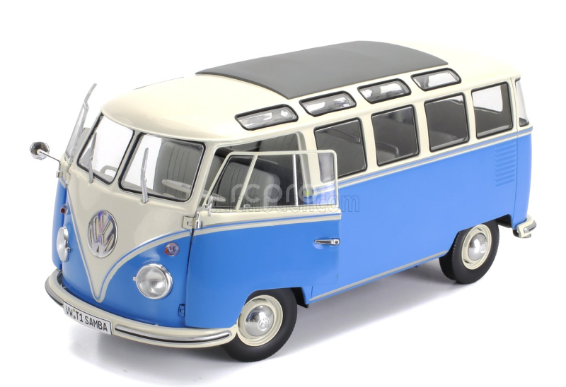 Solido Volkswagen T1 Samba Minibus 1962 1:18 Světle Modrá Bílá