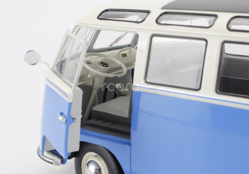 Solido Volkswagen T1 Samba Minibus 1962 1:18 Světle Modrá Bílá