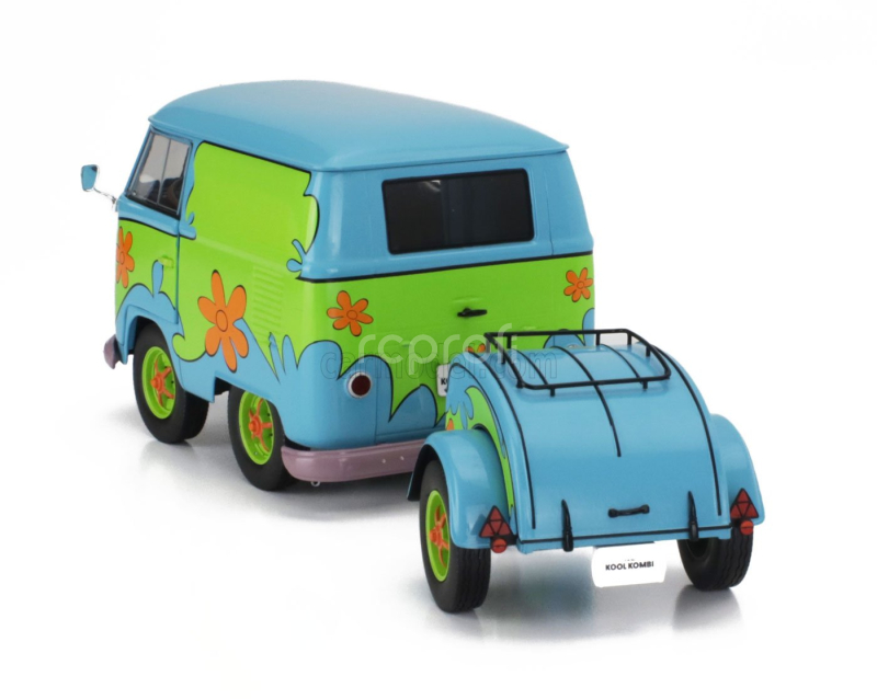 Solido Volkswagen T1 Van Kool Combi Ghosthunters Machine With Trailer 1950 1:18 Modrá Zelená
