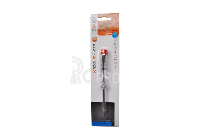 Solight zkoušečka 201, průměr 3mm x 140mm, AC napětí kontaktně: 70 - 250V