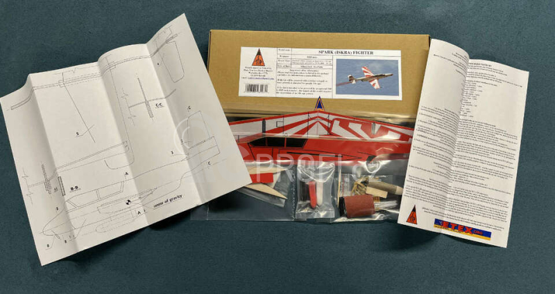 Spark ( ISKRA ) Fighter stavebnice na raketový motor, 330mm