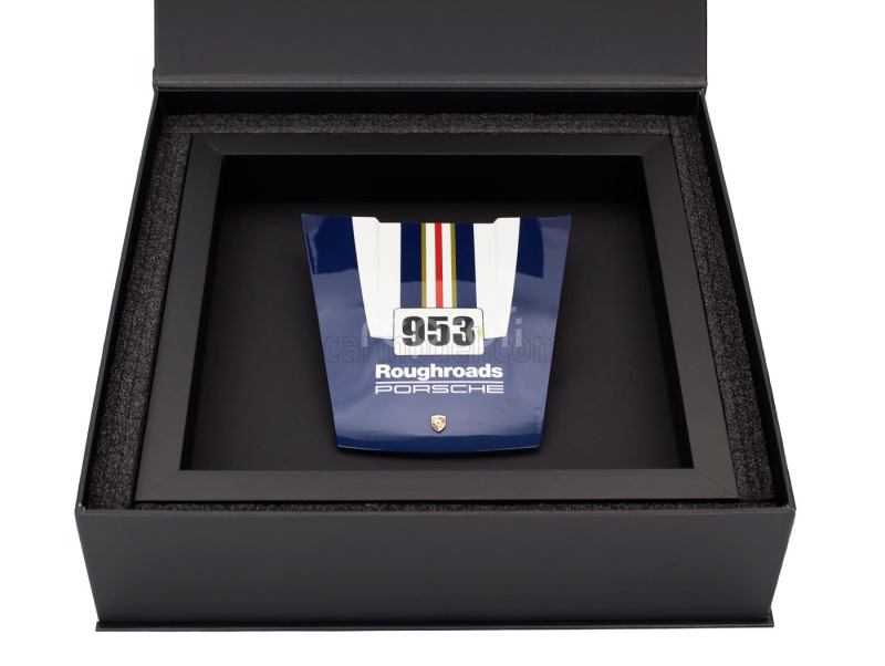 Spark-model Accessories Mini Hood Porsche 911 992 N 953 Rally Dakar Roughroads Livery 2023 1:8 Modrá Bílá Červená