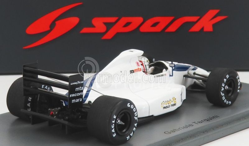 Spark-model AGS F1  Jh25b N 17 Monaco Gp 1991 G.tarquini 1:43 Bílá