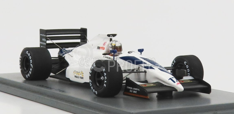 Spark-model AGS F1  Jh25b N 17 Monaco Gp 1991 G.tarquini 1:43 Bílá