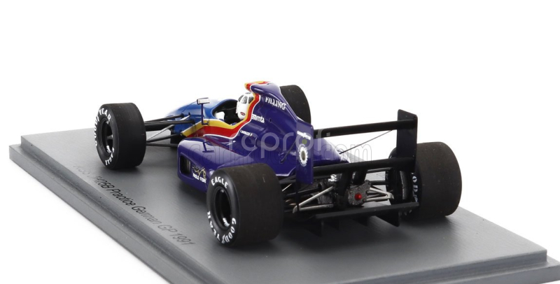 Spark-model AGS F1  Jh25b N 18 Practice German Gp 1991 Fabrizio Barbazza 1:43 Modrá Žlutá Černá