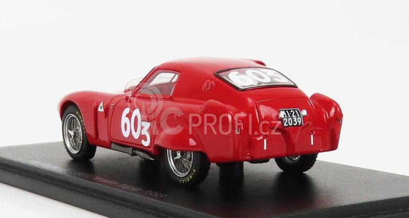 Spark-model Alfa romeo 6c 3000cm N 603 Mille Miglia 1953 K.kling - H.klenk 1:43 Red