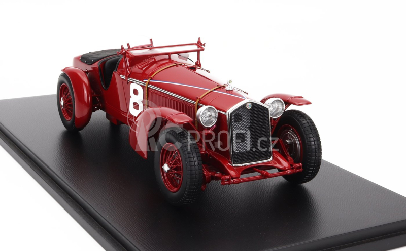 Spark-model Alfa romeo 8c 2300lm 2.3l Supercharged Team Raymond Sommer N 8 Winner 24h Le Mans 1932 R.sommer - L.chinetti - Con Vetrina - With Showcase 1:18 Red