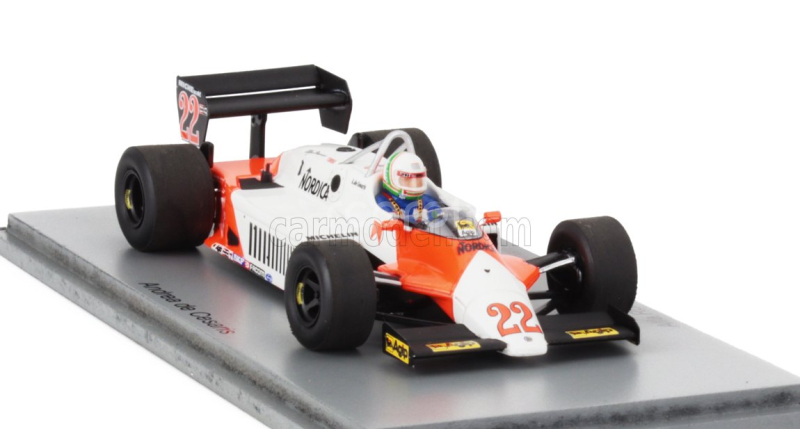 Spark-model Alfa romeo F1  183t N 22 Germany Gp 1983 Andrea De Cesaris 1:43 Bílá Červená