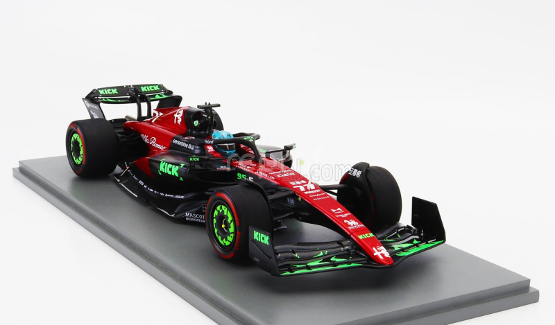 Spark-model Alfa romeo F1  C43 Team Orlen N 77 Belgium Gp 2023 Valtteri Bottas 1:18 Černá Červená