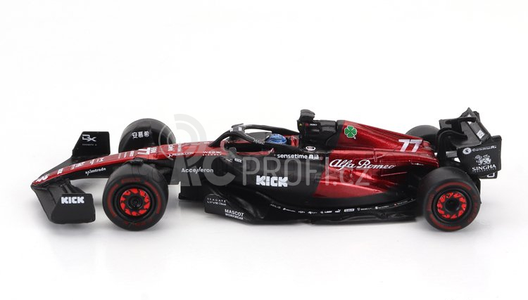 Spark-model Alfa romeo F1  C43 Team Stake N 77 Season 2023 Valtteri Bottas 1:64 Černá Červená