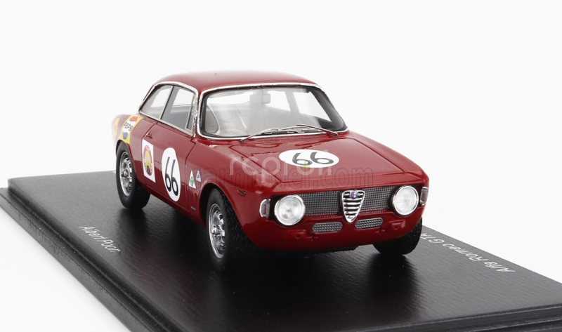 Spark-model Alfa romeo Giulia Gta Team Hong Kong N 66 Singapore Gp 1967 Albert Poon 1:43 Red