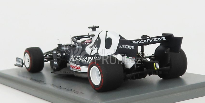 Spark-model Alpha tauri F1  At02 Honda Ra620h Team Alpha Tauri N 22 4th Abu Dhabi Gp 2021 Yuki Tsunoda 1:43 Bílá Modrá
