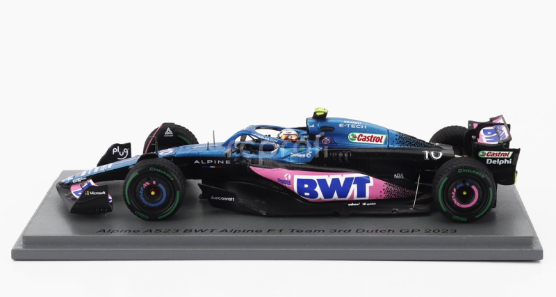 Spark-model Alpine F1  A523 Team Bwt Alpine N 10 3rd Dutch Gp 2023 Pierre Gasly 1:43 Modrá Růžová