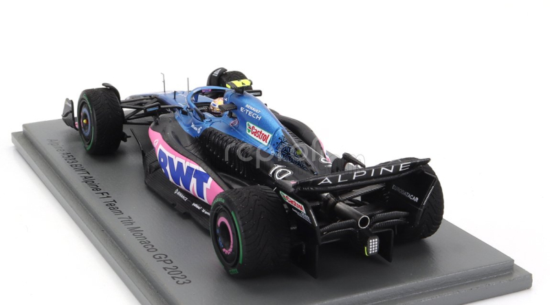 Spark-model Alpine F1  A523 Team Bwt Alpine N 10 7th Monaco Gp 2023 Pierre Gasly 1:43 Modrá Černá Růžová