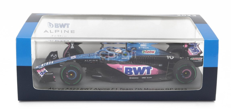 Spark-model Alpine F1  A523 Team Bwt Alpine N 10 7th Monaco Gp 2023 Pierre Gasly 1:43 Modrá Černá Růžová